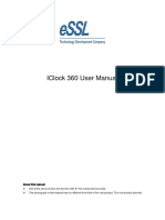 Iclock 360 User Manual: About This Manual About This Manual A Ab Bo Ou Utt TTH Hiis SM Ma An Nu Ua All