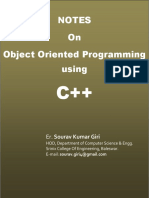 C++ Notes on OOP