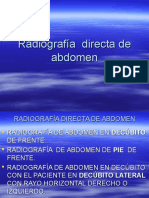 Radiografía Directa de Abdomen