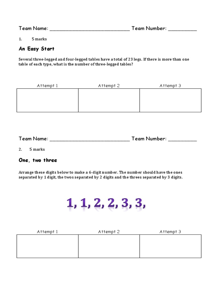 Relay Questions For Yr 9 MAV Games Day 2015 | PDF | Rectangle ...