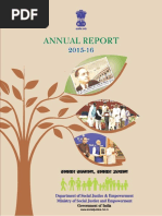 Download Annual Report of Ministry of Social Justice and Empowerment 2015-16 by Padmanabha Vyasamoorthy SN322127910 doc pdf