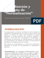 Definición y Conceptos de Normalización