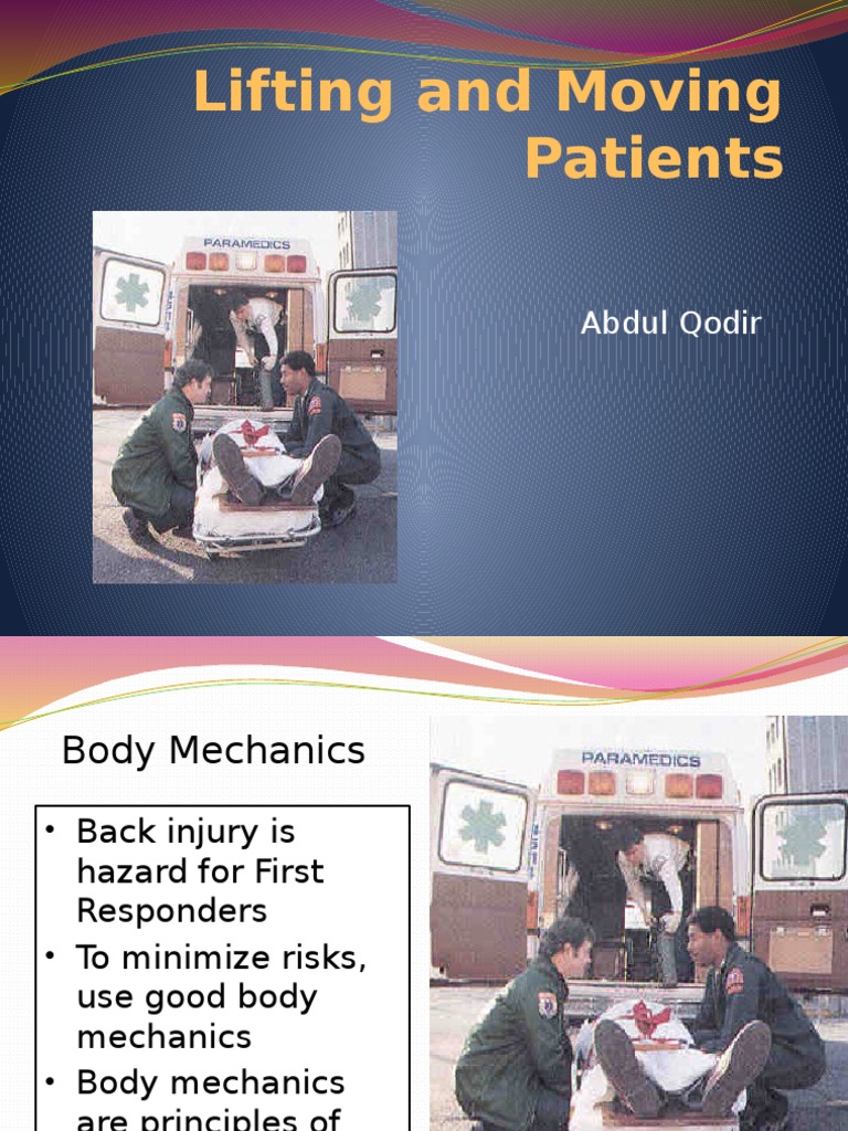 Lifting and Moving Patients PDF