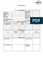 Employee Joining Form PDF