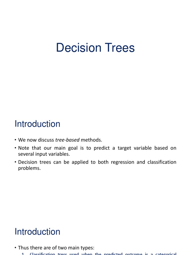 Decision Trees | PDF | Prediction | Regression Analysis