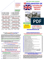 Modelmaster Railway Decal Catalogue