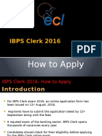 IBPS Clerk How To Apply