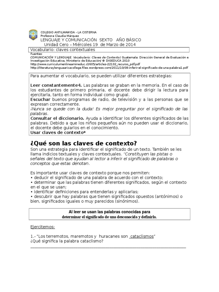 ¿Qué son las claves de contexto? ¡Nunca se quede con la duda! Es mejor