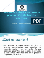 Taller de Modelos Didácticos para La Producción de Textos Escritos