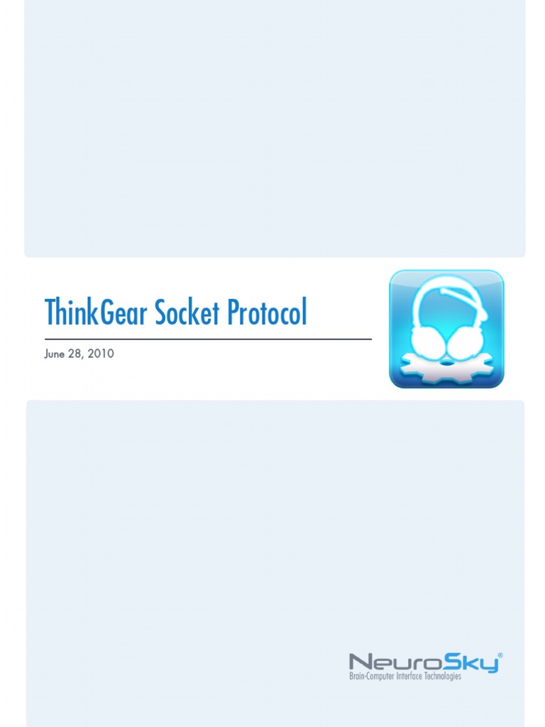 Neurosky Thinkgear Socket Protocol | PDF | Json | Network Packet