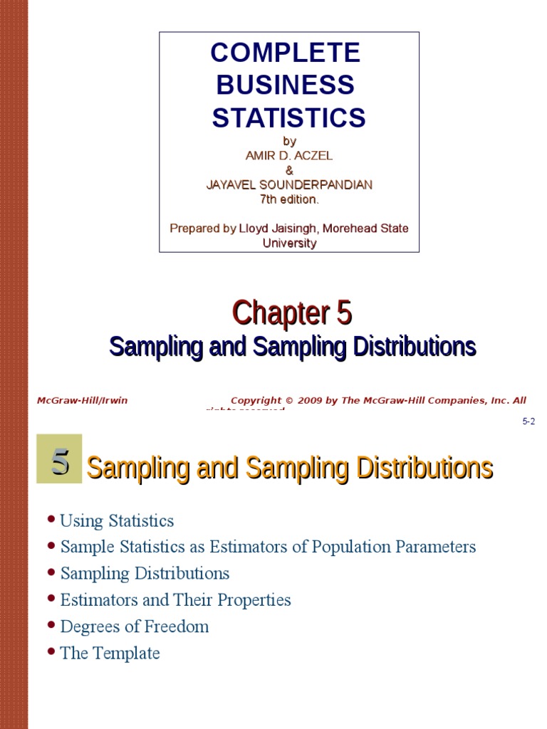 Chap 005 Estimator Bias Of An Estimator