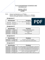 GIK Calculus I Homework Assignments