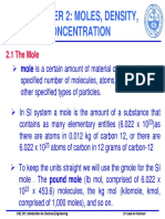 Chapter 2: Moles, Density, and Concentration: 2.1 The Mole