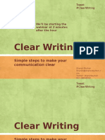 Clear Writing: Simple Steps To Make Your Communication Clear