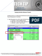 September 2012Copying Activities Between Projects