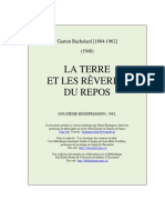 G. Bachelard, La Terre Et Les Rêveries Du Repos