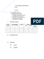 Esquema de Plan de Tutoría Institucional y Aula