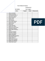 Form Penilaian Presentasi Kelas: 7.5 Pertemuan Ke-: Mapel: Akidah Akhlak Hari/ Tanggal: No Nama Siswa Kognitif Afektif Psikomotorik