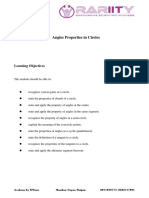 Angles Properties in Circles PDF