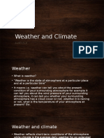 Weather and Climate