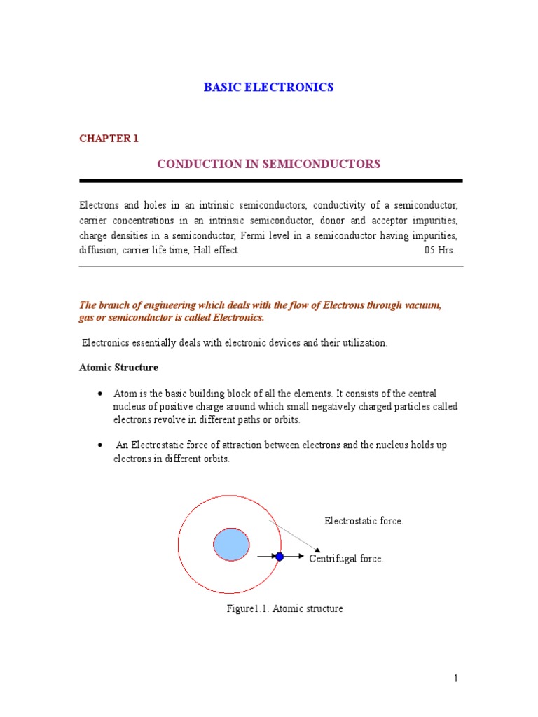 Basic Electronics Notes  Semiconductors  P–N Junction