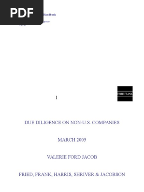Due Diligence