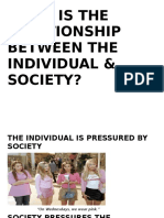 What Is The Relationship Between The Individual & Society?