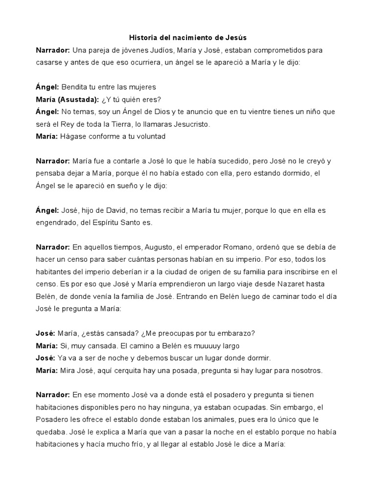 Nacimiento de Jesús: Historia y Significado | PDF | San José | María ...