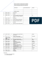 Contoh Jadwal Pelatihan Audit Internal