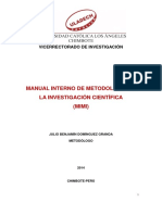 Manual Interno Metodologia Modificado 2014 Uladech