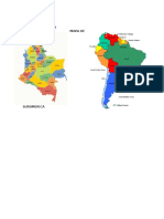 Mapa de Colombia Mapa de Suramerica