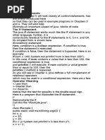 Control Statement in Java