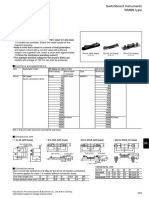 Specifications of Switchboard Instruments, WM9N-1, 2