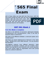 QNT 565 Final Exam - QNT 565 Final Exam Answers - UOP E Tutors