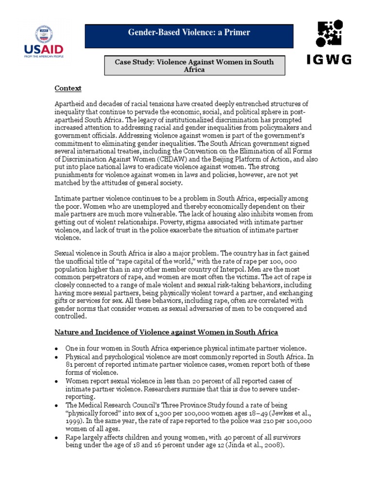 Women Violance in Africa | PDF | Violence | Rape