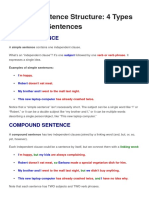 4 Types of English Sentences Explained: Simple, Compound, Complex & Compound-Complex