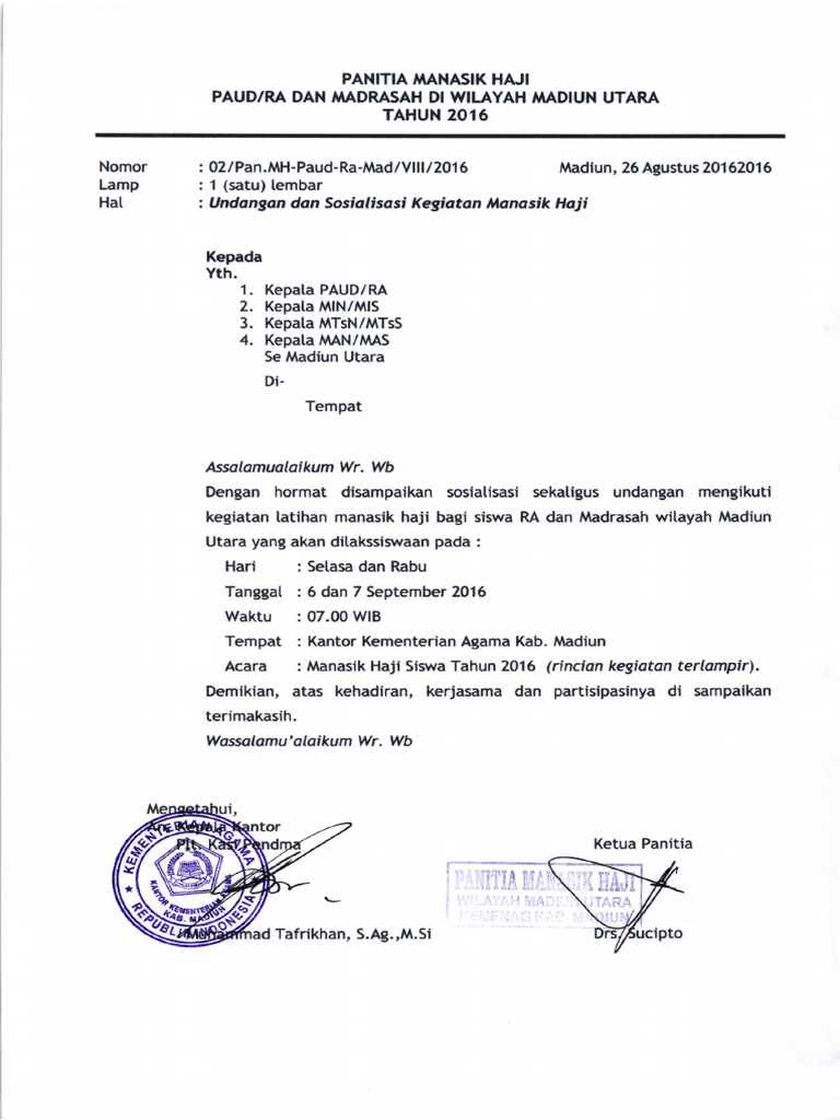 83 Contoh Undangan Manasik Haji Anak Tk Gratis Contoh Undangan
