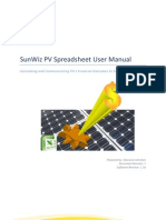 SunWiz PV Spreadsheet User Manual v1.3