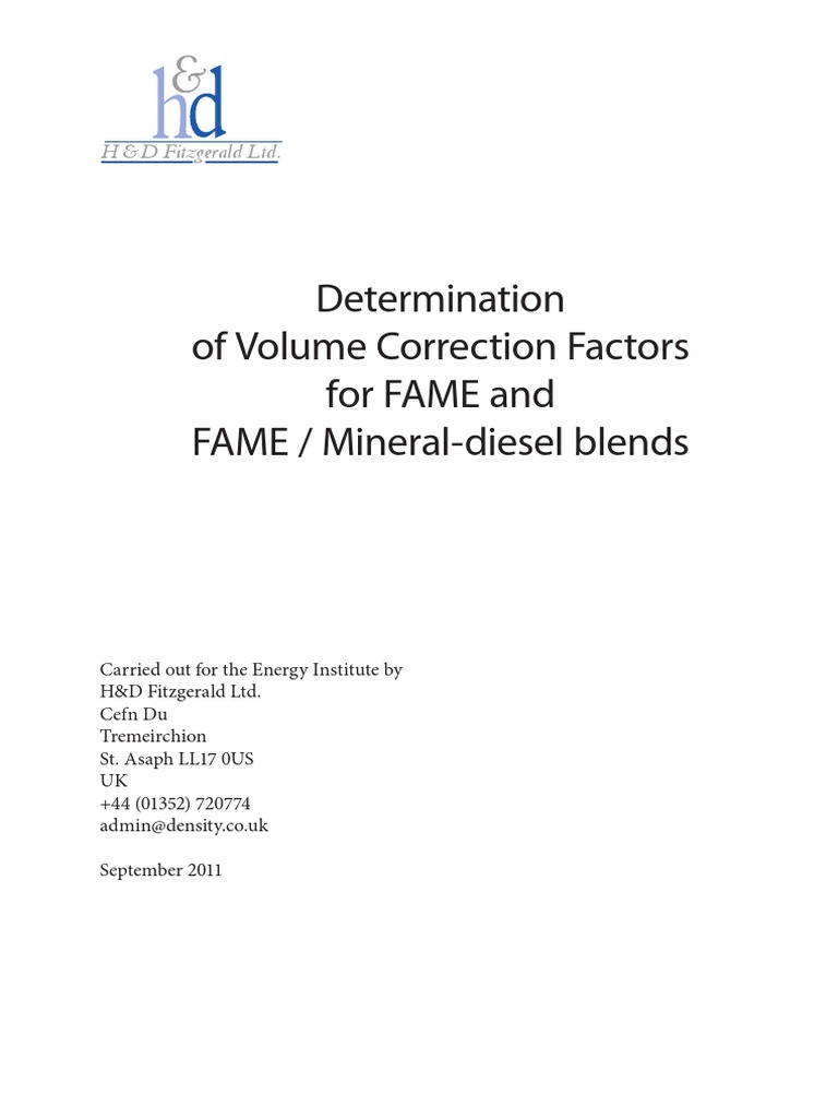 Fame Final Report Combined Sept2011 | PDF | Calibration | Density