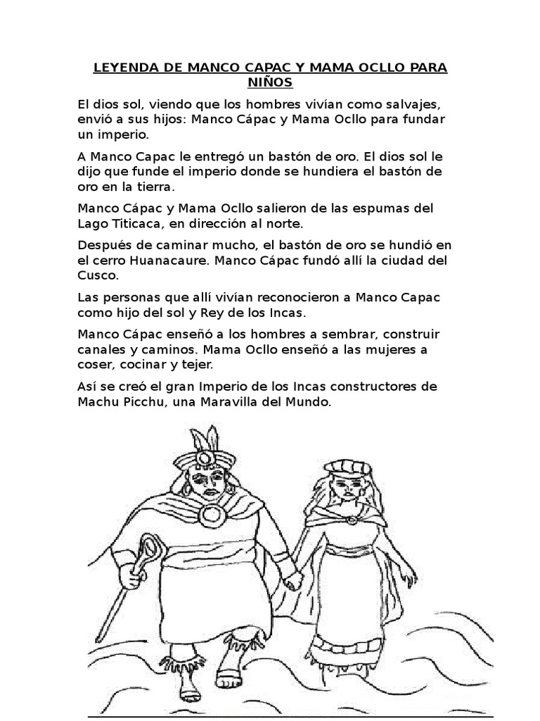 Leyenda de Manco Capac y Mama Ocllo - 1672666606