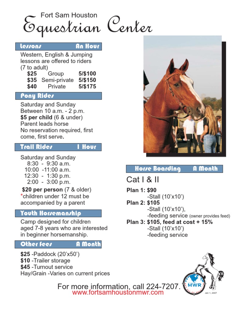 Equestrian Center Trail Ride Info | PDF | Equestrianism | Horses