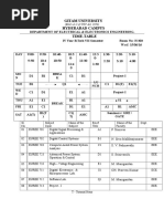 Gitam University Hyderabad Campus Time-Table: (Estd. U/s.3 of UGC Act, 1956)