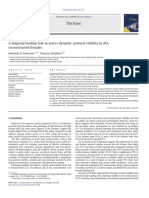 A Diagonal Landing Task to Assess Dynamic Postural Stability in Acl Reconstructed Females