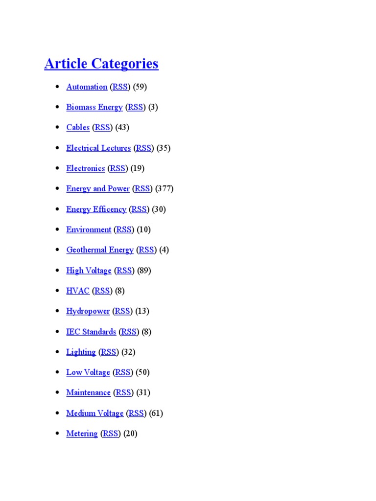 Article Categories | PDF | Technology & Engineering