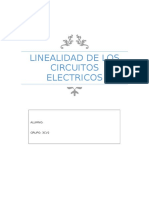 Linealidad de Los Circuitos Electricos