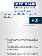 HNW Scoping & Market Survey for Middle Segment Traders