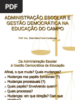 Slide - Administração Escolar e Gestão Democrática Na Educação Do Campo