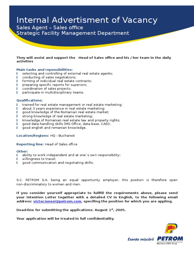 Agent Vanzari Eng PDF