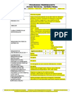 Ficha Técnica Materia Prima