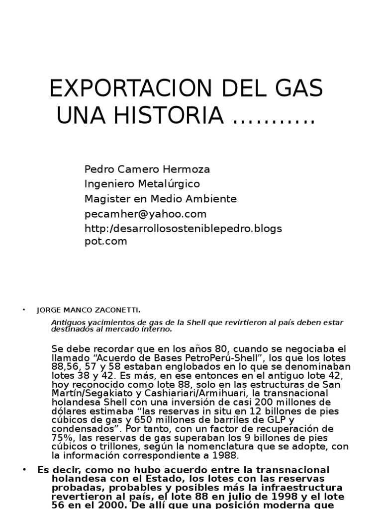 Historia oscura del gas de Camisea | PDF | Energía y recursos | Business